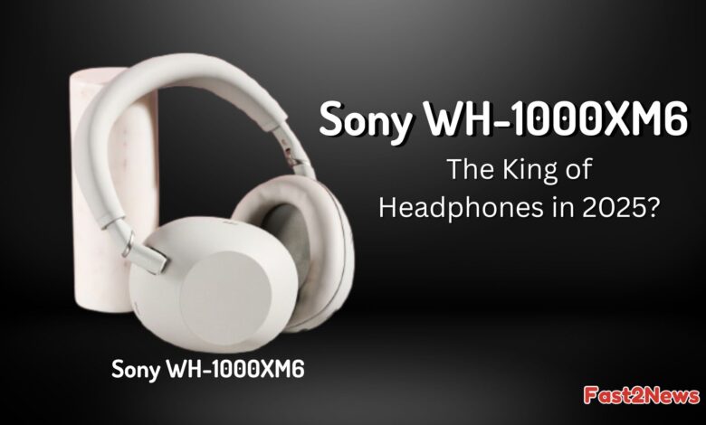 Sony WH-1000XM6 headphones with sleek design, featured as the top headphones of 2025